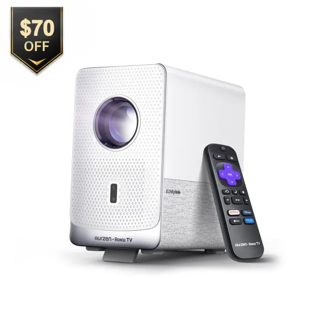 Aurzen EAZZE D1R Cube projektor 1080P Roku TV